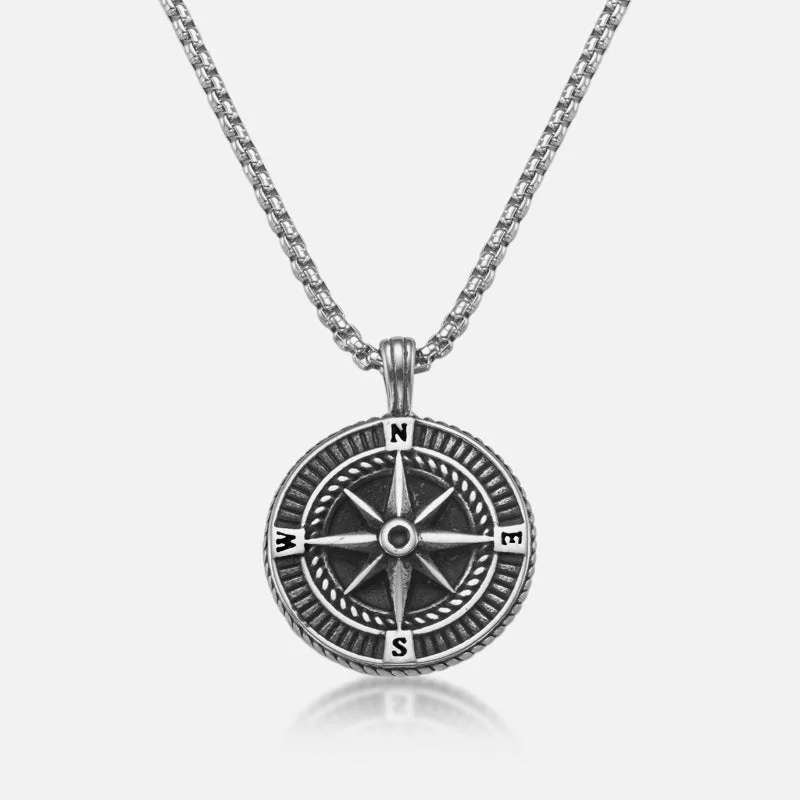 cute charm necklace for kids -Ben – Compass Necklace