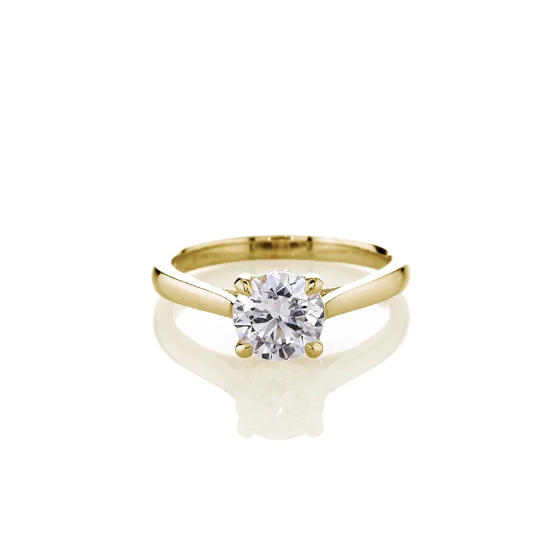 Custom diamond promise rings for women-Smyth Signature 1.00ct JSI1 Smyth Ex Ex Ex Solitaire Engagement Ring