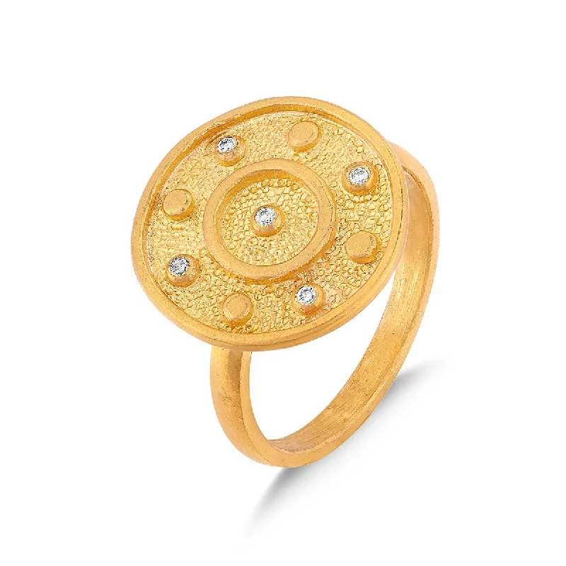 Fashionable rings for men with stones-Dotted Pathways Small Ring