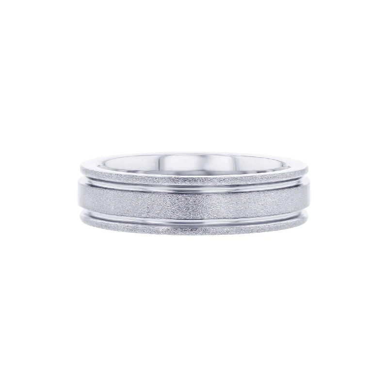 Luxury wedding rings for women-Beau Tungsten Wedding Ring