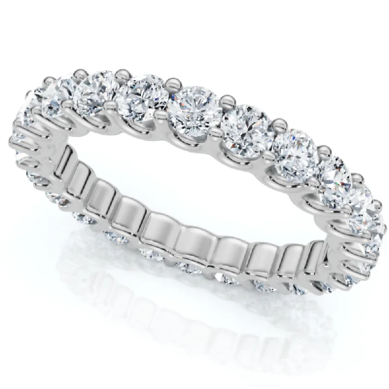 Affordable engagement rings with diamonds-F/VS 1 1/2Ct Diamond Eternity Wedding Womens Ring 14k Gold or Platinum Lab Grown