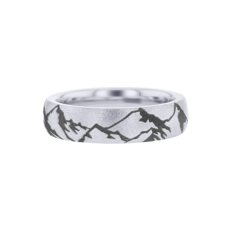 Affordable engagement rings with diamonds-Mountain View Serinium Wedding Ring