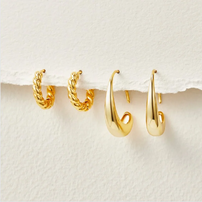 hoop earrings for everyday wear -Classic Hoop Bundle