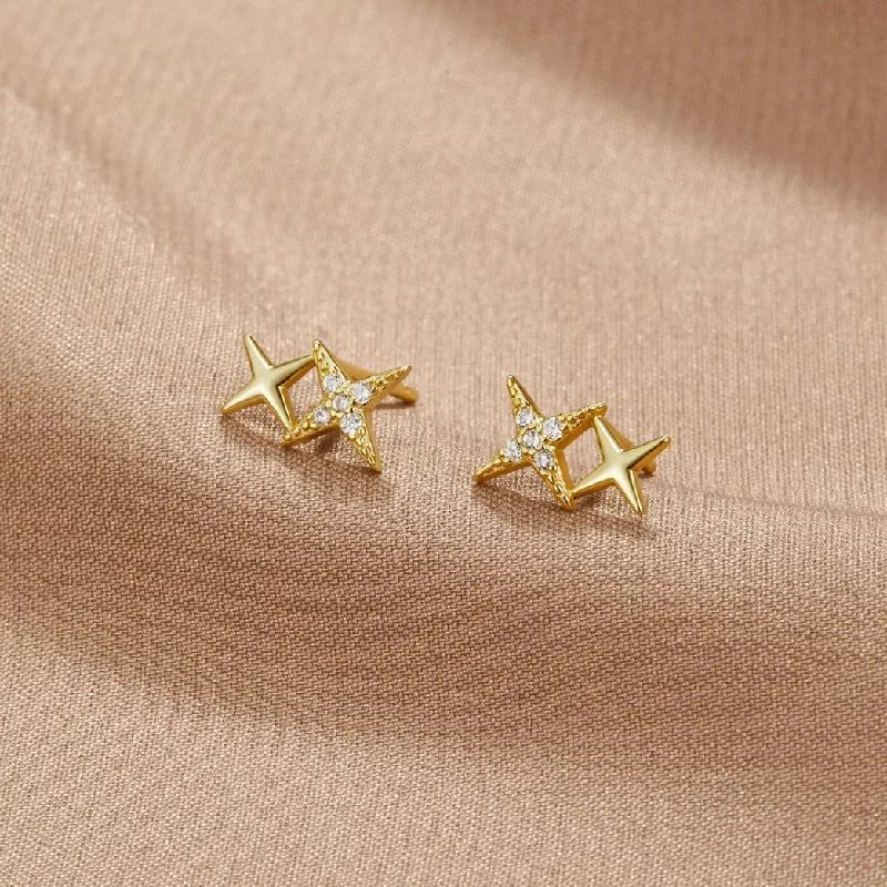 gemstone earrings for special occasions -Midnight Magic Studs