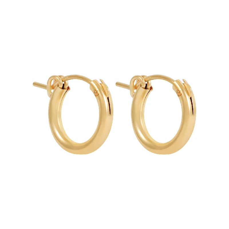 boho style earrings for women -Paoi Hoop Earrings - Gold