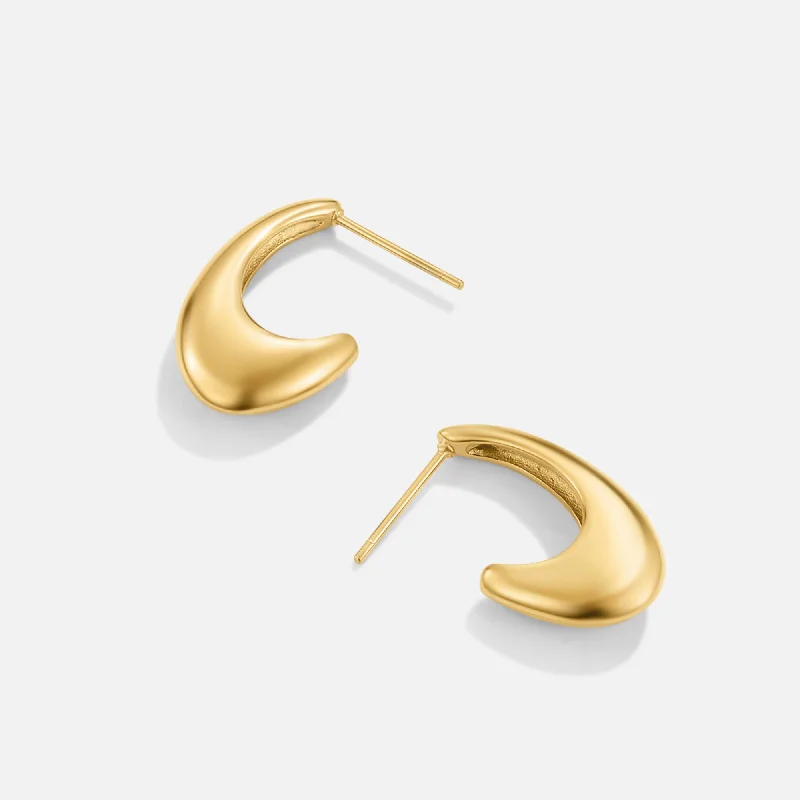 statement earrings for casual wear -Tara 18K Gold Hoop Earrings