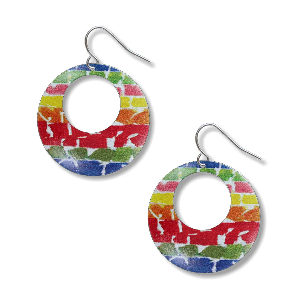 dainty earrings for women -Alma Thomas Color Field Earrings