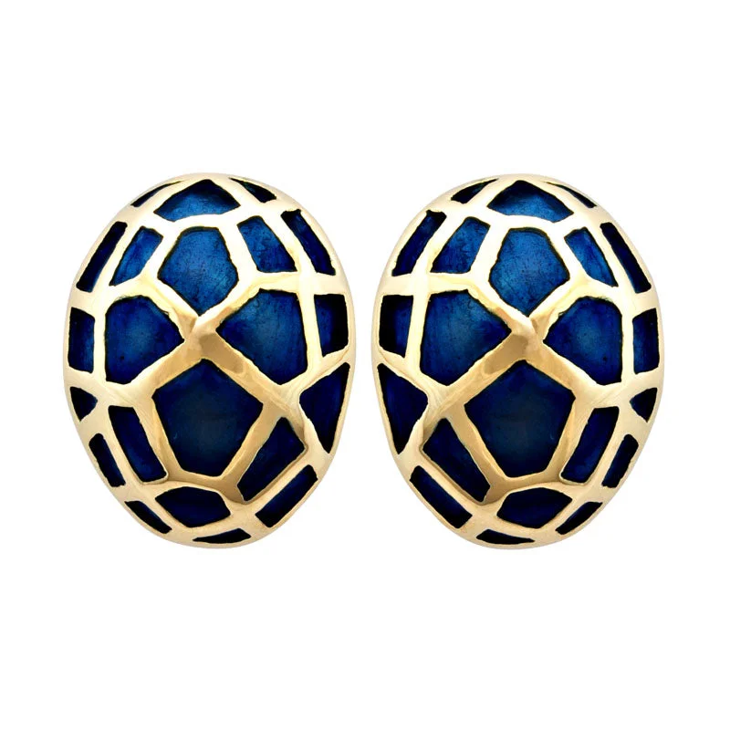 gold teardrop earrings for special occasions -Earrings-Plain Gold (Enamel)